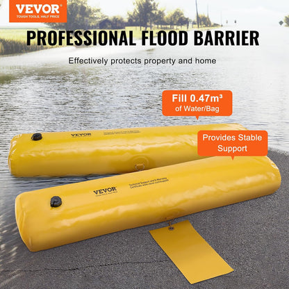 Flood Barriers, 4-Pack Sandbag Alternative, 4 ft × 6 in. Water Barriers