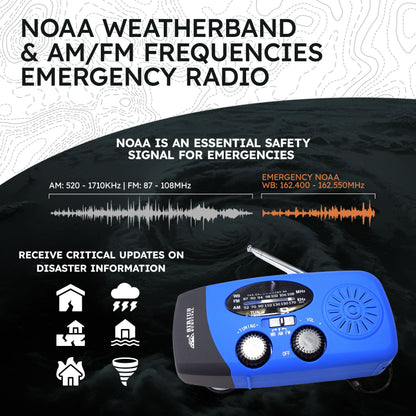 Pre-Packed Hurricane Kit - Comprehensive Hurricane Preparedness Items - Essential Hurricane Supplies - Complete Hurricane Supply List in a Waterproof Bag for 2 People
