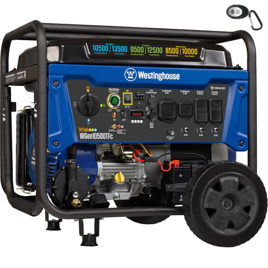Westinghouse 13500 Peak Watt Dual Fuel Home Backup Portable Generator, Remote Electric Start, Transfer Switch Ready, Gas and Propane Powered