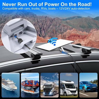 Starlink Mini Car Adapter 10FT 3-in-1 Cable & 12V-24V Adapter with Display | Starlink-Mini 12V Adapters for Cars, Trucks, RVs | USB-C PD 36W & USB-A QC 18W | Waterproof