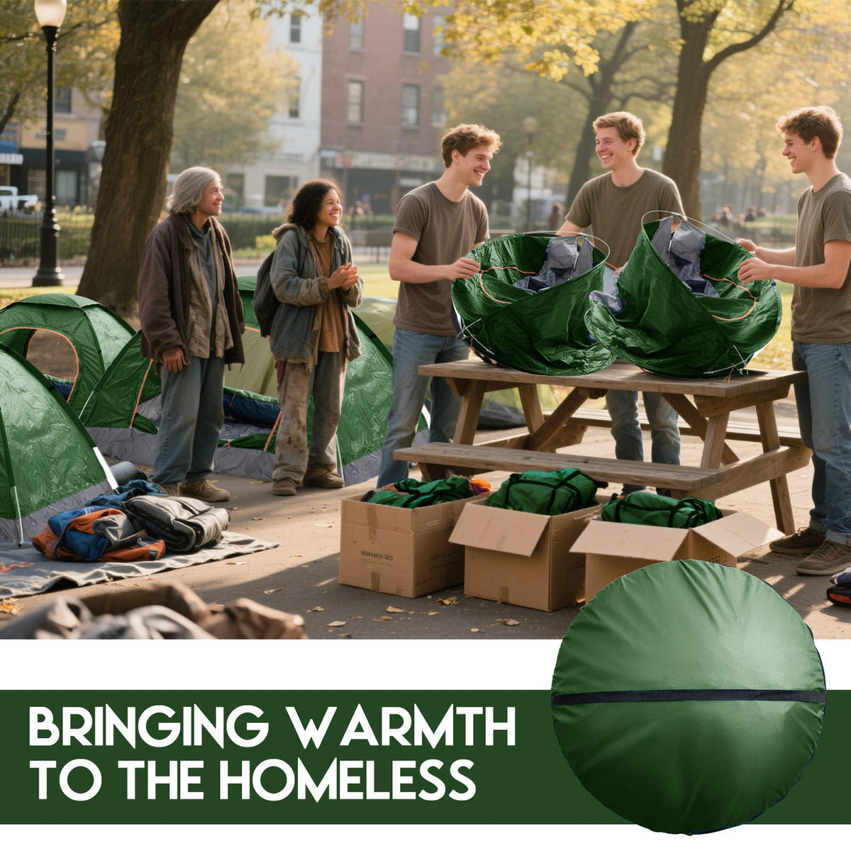 Bulk Pop-Up Camping Tents, 5, 10 or 15 Pack
