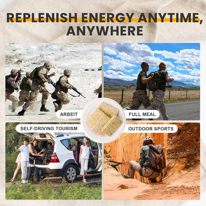 Emergency Food Ration Bars, Chocolate Flavor Survival Tabs Supply for Outdoor Camping Emergency Snowstorm Earthquake Disaster Preparedness Kit With Long Self Life 12 Count