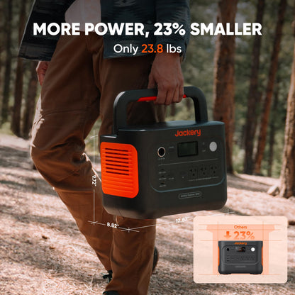 Jackery Explorer 1000 v2 Portable Power Station,1070Wh LiFePO4 Battery,1500W AC/100W USB-C Output, 1 Hr Fast Charge, Solar Generator for Camping,Emergency, RV, Off-Grid Living(Dune White)