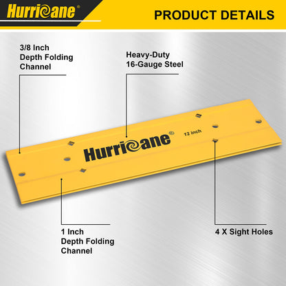 HURRICANE 18-Inch Sheet-Metal Folding Tool, HVAC Metal Seamer with 3/8- & 1-Inch Folds