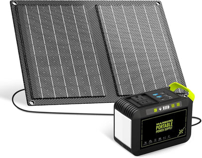 MARBERO Portable Power Station 88Wh Camping Lithium Battery Solar Generator Fast Charging with AC Outlet 120W Peak Power Bank(Solar Panel Optional) for Home Backup Outdoor Emergency RV Van Hunting