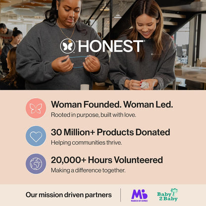 The Honest Company Hypoallergenic Flushable Wipes for Sensitive Skin, Gilded Wings, 42 Count