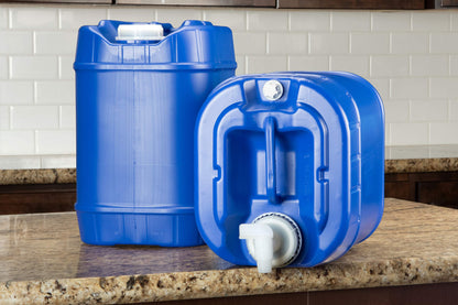 5-Gallon Stackable Water Storage Containers, 4-Pack