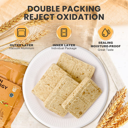 Emergency Food Ration Bars, Chocolate Flavor Survival Tabs Supply for Outdoor Camping Emergency Snowstorm Earthquake Disaster Preparedness Kit With Long Self Life 12 Count