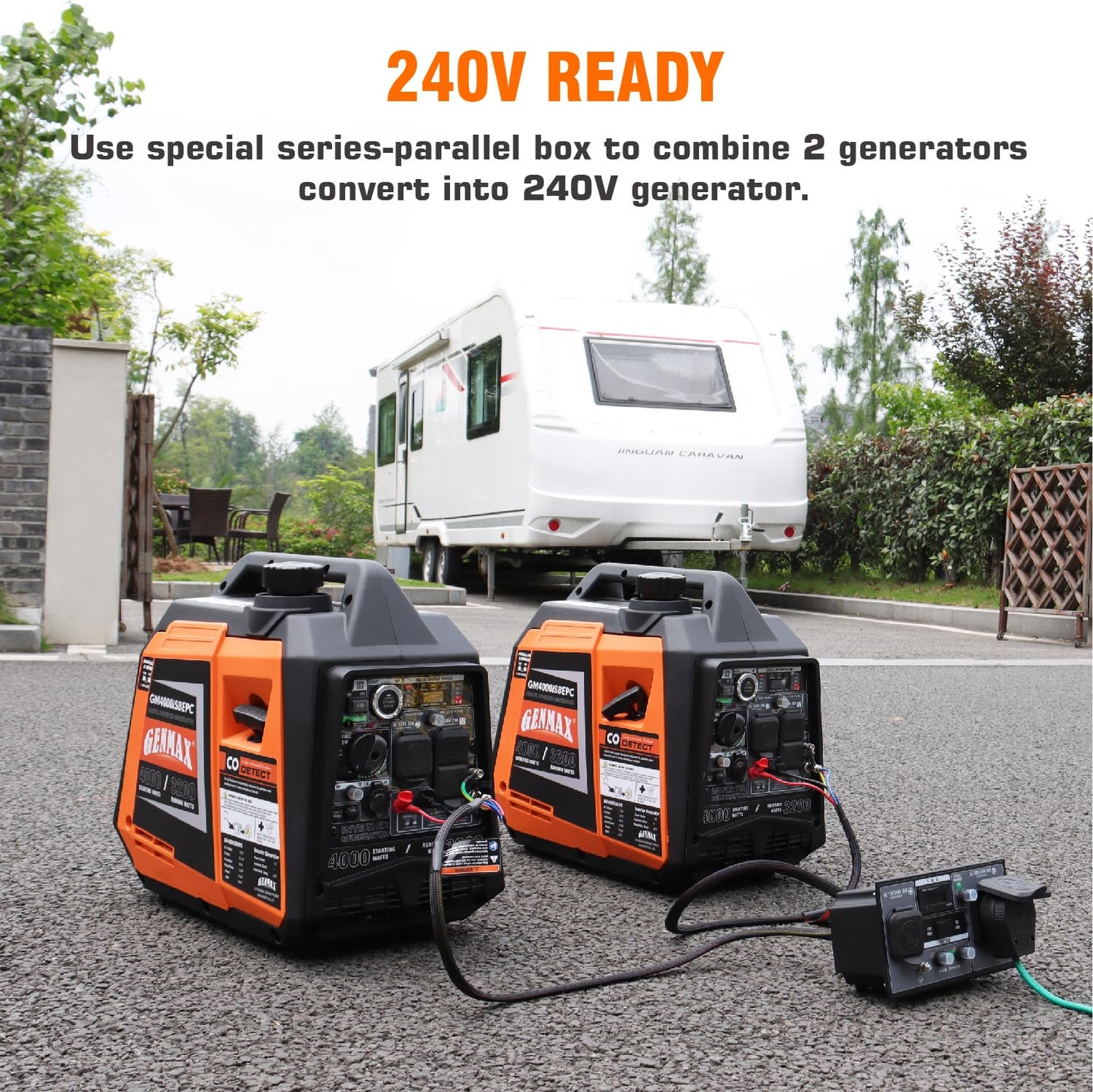 GENMAX Generator，EPA Compliant, Eco-Mode Feature, Ultra Lightweight for Backup Home Use & Camping