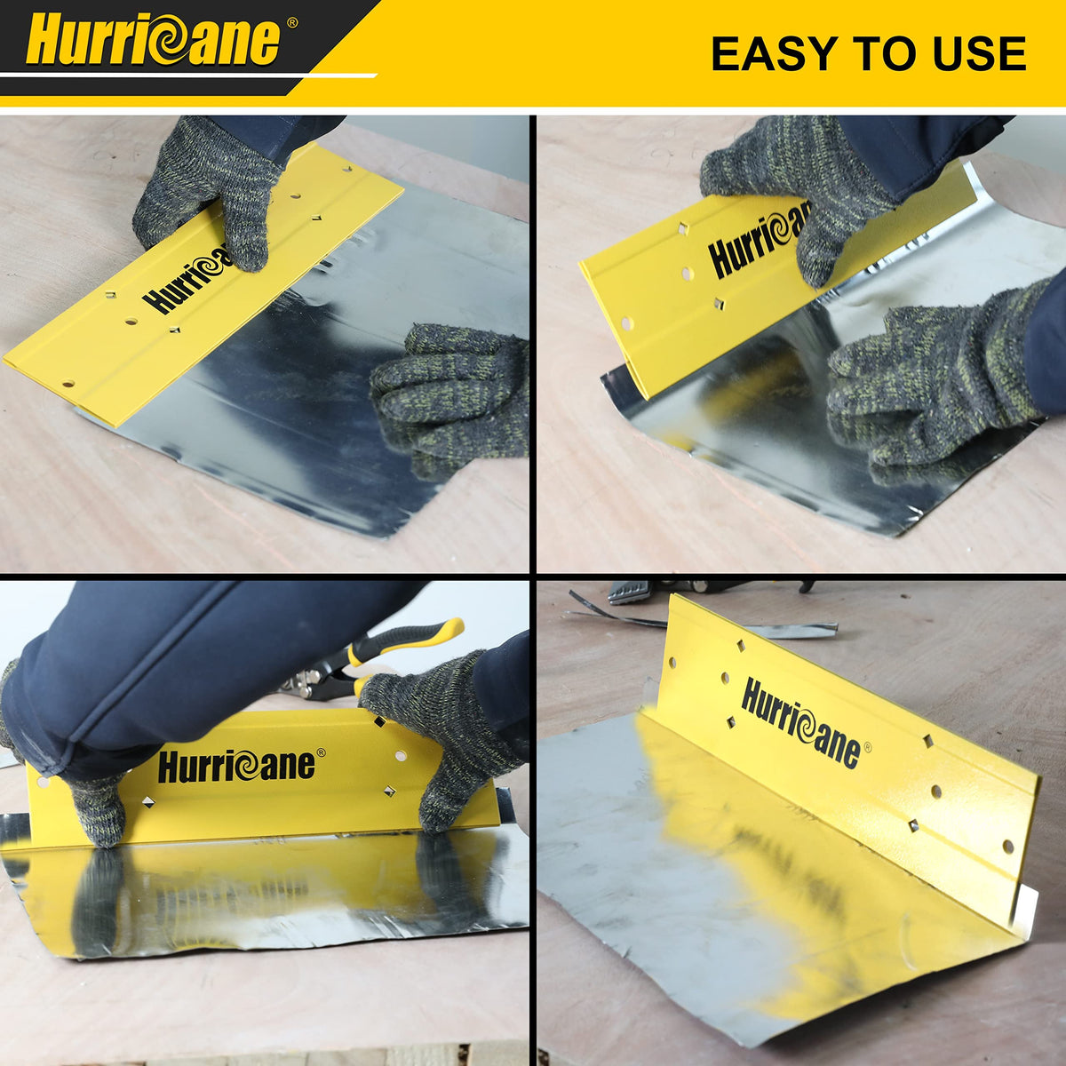HURRICANE 18-Inch Sheet-Metal Folding Tool, HVAC Metal Seamer with 3/8- & 1-Inch Folds