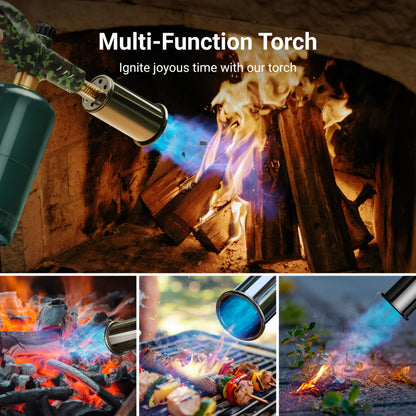ThermoMaven Propane Torch Gun, One-Touch Max Fire Flame Thrower, Silver