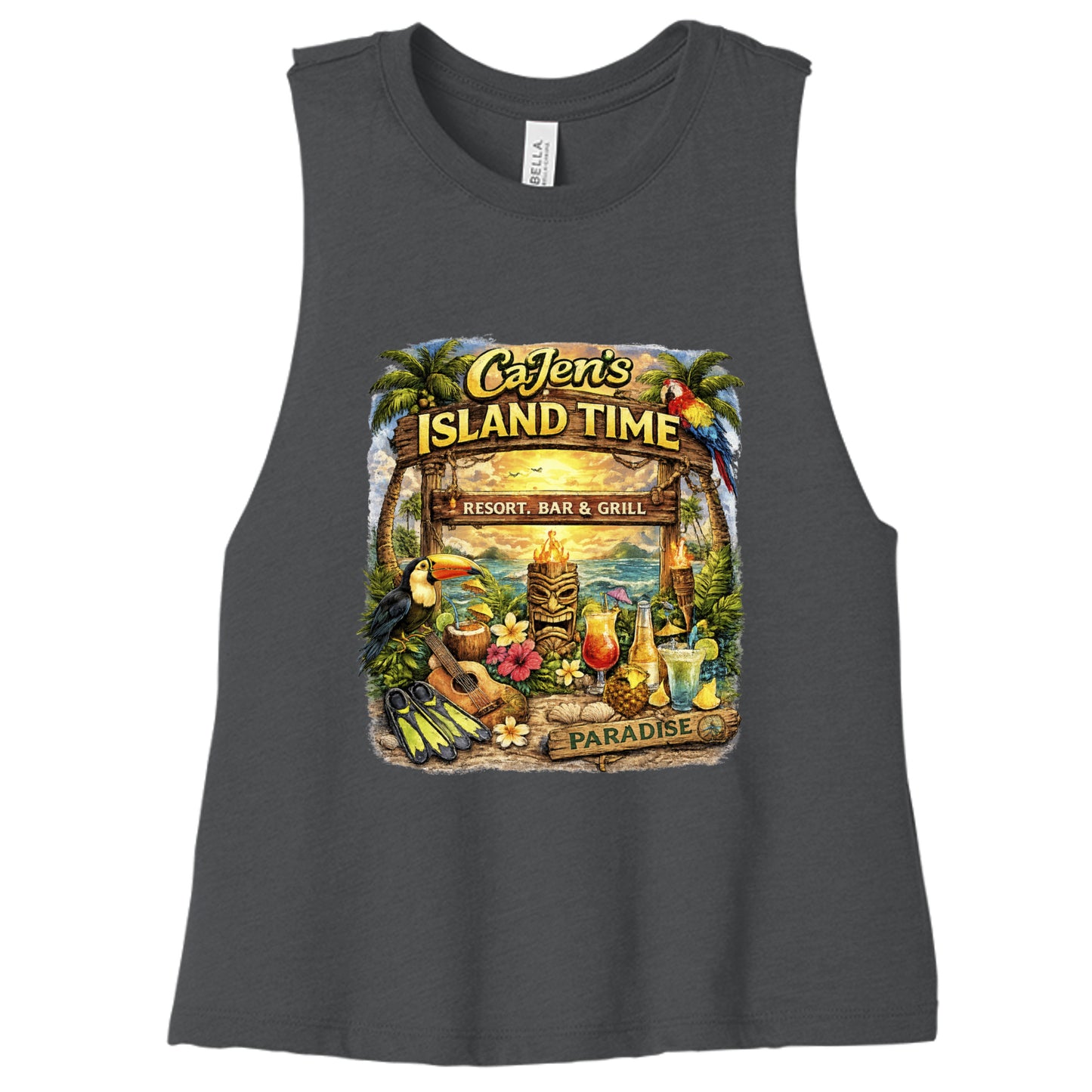 DARK GRY HEATHER - 6682 - FRONT