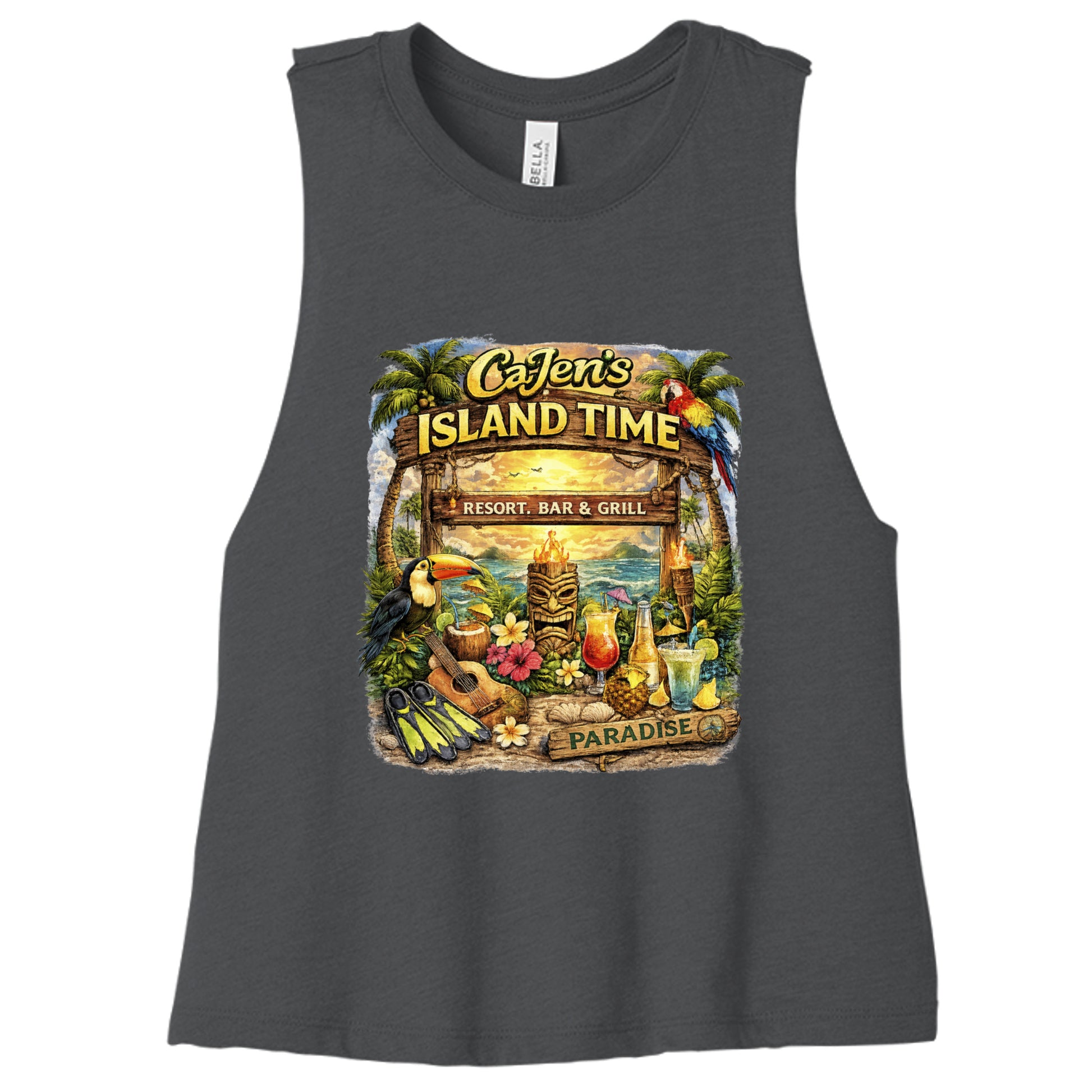 DARK GRY HEATHER - 6682 - FRONT