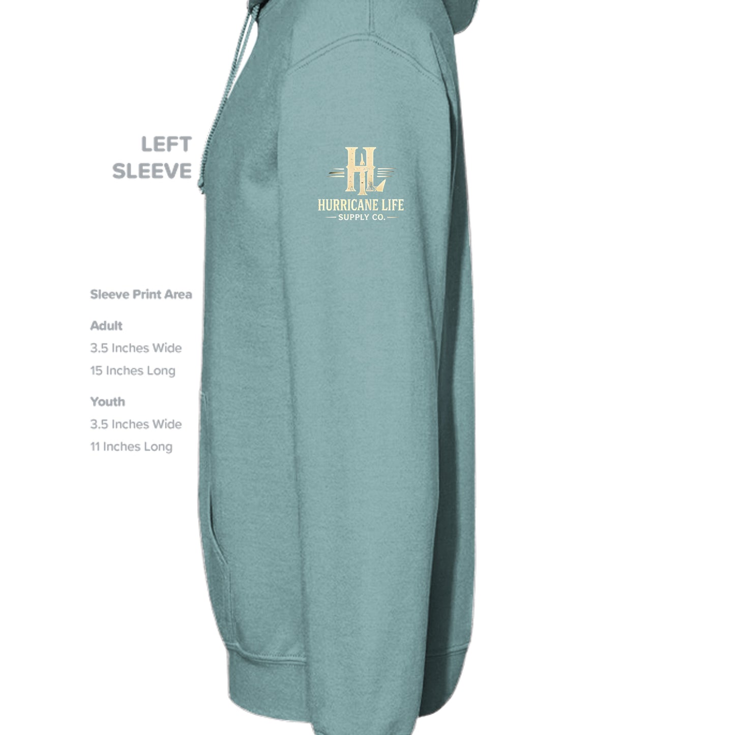 Heathered Eucalyptus Blue - DT1390L - SLEEVE_LEFT